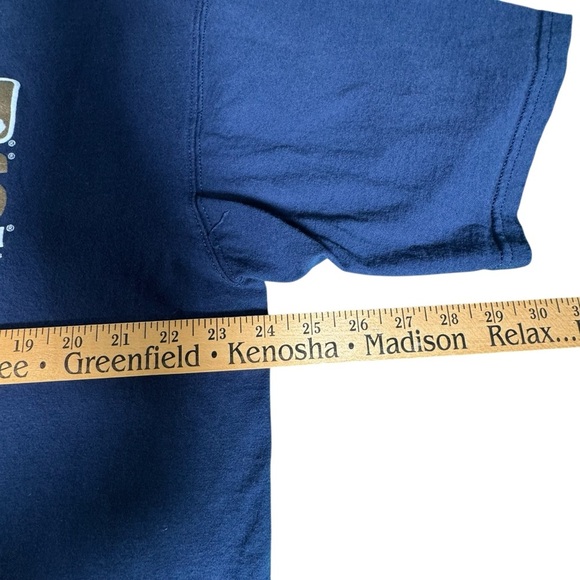 Vintage Milwaukee Brewers Majestic T-Shirt XL MLB Authentic Collection Navy Blue - Picture 5 of 9